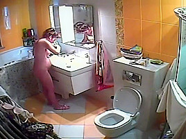 Wife taking a shower