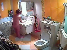 Wife taking a shower