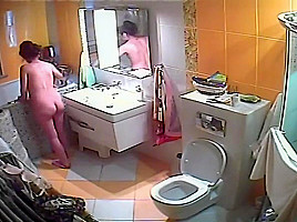 Wife taking a shower