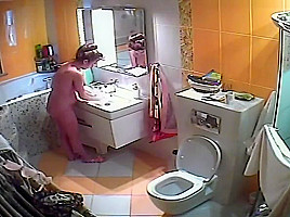 Wife taking a shower