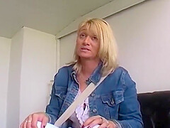 Wild German Lady Getting Her Huge Tits Covered With Warm Cum