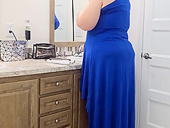Woman In Bathroom With Panty Down Was Very Surprised When Stranger Accidentally Walked In (role Playing)