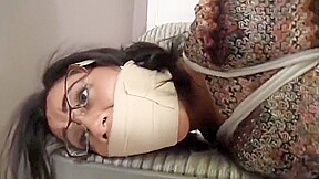 Woman in attic