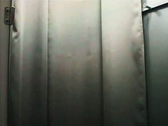 XXX changing room Asian with nice tits and short hair