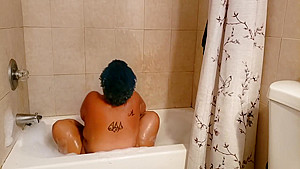 Yoga in a bubble bath