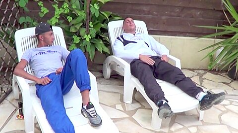 Young Arab used by a scally boy outdoor - CrunchBoy