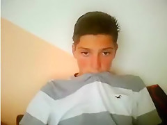 Young Cute And Shy Boy Masturbates With 2 Hands