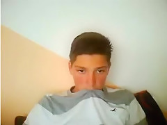 Young Cute And Shy Boy Masturbates With 2 Hands