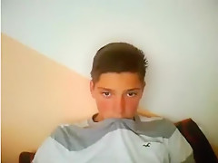 Young Cute And Shy Boy Masturbates With 2 Hands