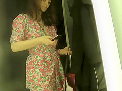 Young cutie spied in fitting room