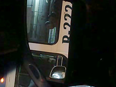 Young girl at a bus next to me