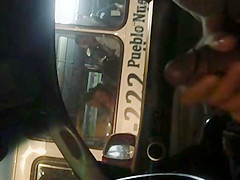 Young girl at a bus next to me