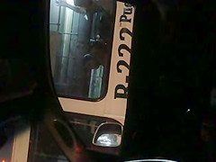 Young girl at a bus next to me