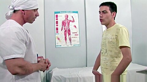Young striagt used at the clicni by the doctor - StraightFuckingBoy