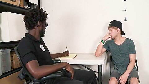YoungPerps - Hung Black Security Guard Fucks A Cute Straight teen 18+