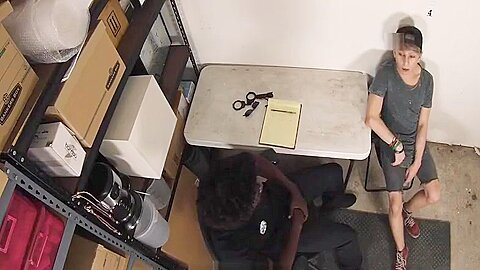 YoungPerps - Hung Black Security Guard Fucks A Cute Straight teen 18+