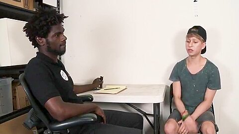 YoungPerps - Hung Black Security Guard Fucks A Cute Straight teen 18+