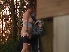 Yuka Nishii Hot Asian babe has outdoor sex