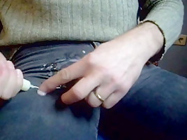 autobukkake in knallengen Jeans