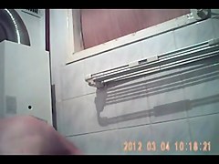 caught her face and tits in bath