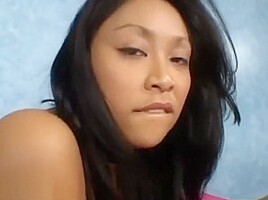 cute teen 18+ asian pancake face gets huge massive giant monster
