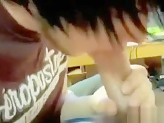 gay emo twink blowing his friend