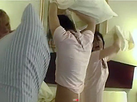 girls in hotel room