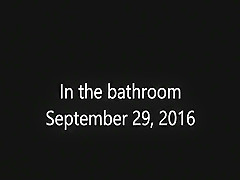 in the bathroom