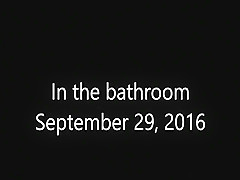 in the bathroom