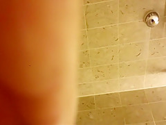 in the bathroom
