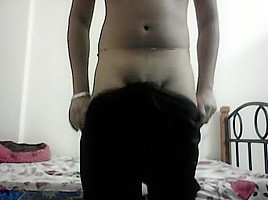 jerking alone at home