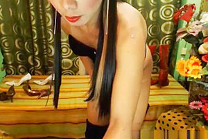 ladyman jerking off her Hard cock