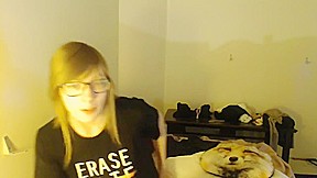 legal age teenager 18yo Glasses Wecam Trap shelady Femboy Sissy Girly twink