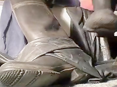 nlboots - could not get closer to bata waders, blue rubber