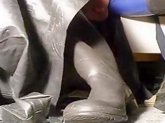 nlboots - could not get closer to bata waders, blue rubber
