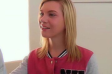 pretty blonde teen 18+ chloe brooke has a huge crush on clover