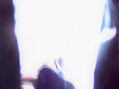 short skirt white thong