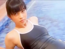 softcore oriental legal age teenager 18+ onepiece swimsuit