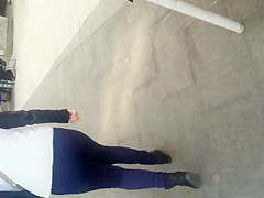 spy sexy ass in street romanian
