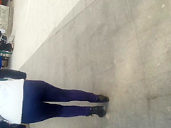 spy sexy ass in street romanian
