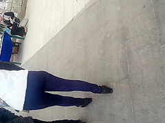 spy sexy ass in street romanian