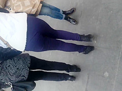 spy sexy ass in street romanian