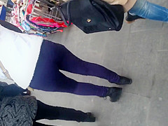 spy sexy ass in street romanian