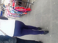 spy sexy ass in street romanian