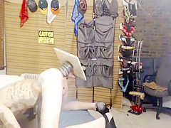 tattooed dildo rider