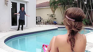 teen 18+ Caught and Fucked by Her Neighbor
