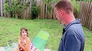 teen 18+ Caught and Fucked by Her Neighbor