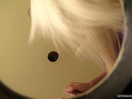 teen 18+ Stevie Shae Glory Hole Cum Swallow - LethalHardcore