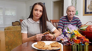 teen 18+ amateur spitting out senior citizens cum