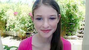 teen 18+ amateur tugging on a hard cock